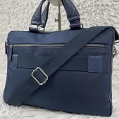 BARNEYS NEWYORK ビジネスバッグ　2way A4収納　ネイビー