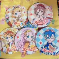 ボカロ缶バッジセット　鏡音リン 鏡音レン 巡音ルカ KAITO MEIKO