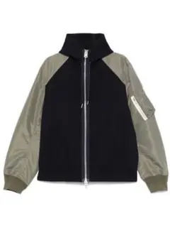 sacai 異素材切替 ジップパーカー ブルゾン メンズ 正規品のサムネイル