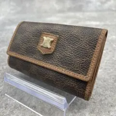 【美品】CELINE オールドセリーヌ　キーケース　6連　マカダム柄　ブラウンのサムネイル