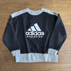 adidas アスレチック トレーナー ブラック/グレー