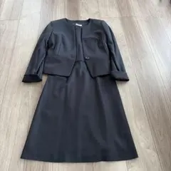 UNTITLED セレモニー濃紺ジャケット・ワンピース