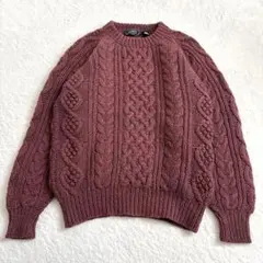 AUTHENTIC SEAHOP ケーブルニット Lサイズ ウール100%