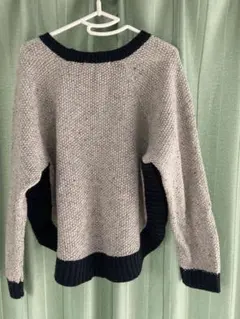 格安！！AS KNOW AS グレー・ネイビー ニット