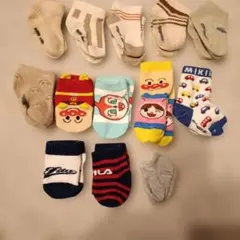 ベビー靴下 13足セット 多色 キャラクター
