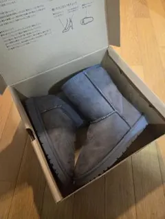 【未使用】mooimooi ムートンブーツ　Mサイズ　こげ茶　レディース