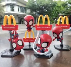 海外限定 スパイダーマン x マクドナルド フィギュア 4箱コンプリート即購入可のサムネイル