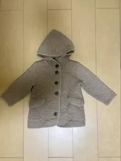 GLOBAL WORK フード付きキルティングコート