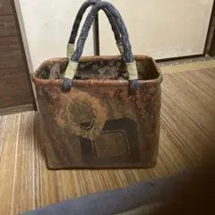 撫松庵 かごバッグ 黒うさぎ - メルカリ