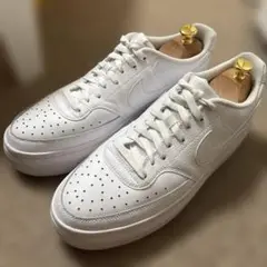 【美品】Nike ナイキ　ホワイト　レザー　スニーカー　厚底