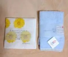 今治ミニタオル(楠橋紋織謹製)　かや生地ふきん ２点セットで