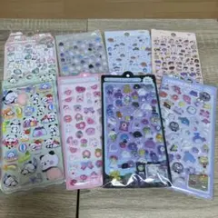 3D、おしり、ぷくぷくシール　8枚セット