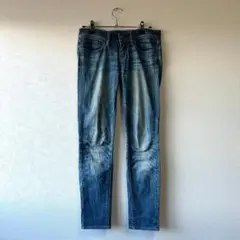 Levi's 708 クラストダメージ加工 ブラックデニム ビッグベル グランジ Levi's 708 クラストダメージ加工 ブラックデニム ビッグベル