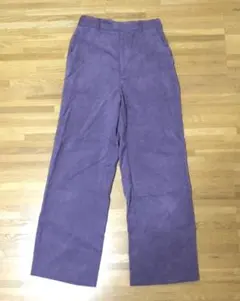 G.Uコーデュロイワイドパンツ　パープルSサイズ