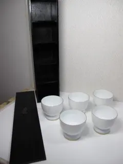 たち吉 お茶呑茶碗　菊だより　金彩　高台　五客
