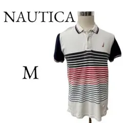 ★美品 NAUTICA ノーティカ 白 半袖 ポロシャツ トップス M