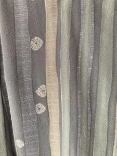 単衣　小紋　手触りの良い上質な正絹a