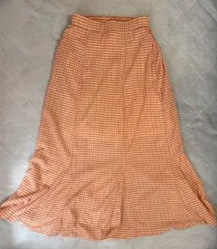 ems マーメイドスカート　オレンジ　レディース