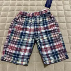 【新品未使用】チェック柄ハーフパンツ 90サイズ