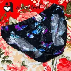 ★aimerfeel★ゴールド刺繍サテンショーツ★パンツ下着★レッド★お尻リボン ☆aimerfeel☆ゴールド刺繍サテンショーツ☆パンツ下着☆レッド☆お尻