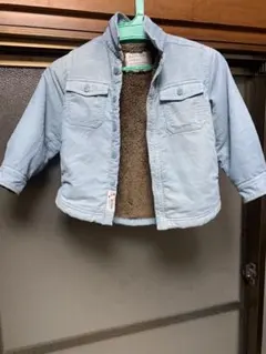 BAYFLOWライトブルー 裏フリースジャケット　110cm