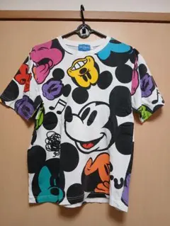 東京ディズニーリゾート ミッキーマウス 総柄 Tシャツ Mサイズ