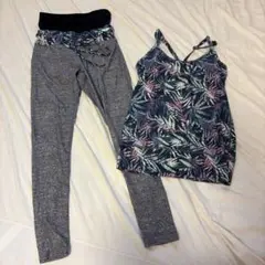 水陸両用葉柄タンクトップとレギンスセット Sサイズ