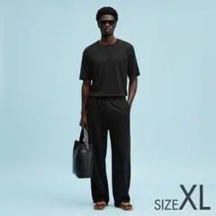 【ZARA／2025年購入】ヘンプ - ビスコースTシャツ／サイズXL