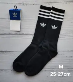 ＊新品＊ アディダス オリジナルス M ハイクルーソックス ブラック 1足のサムネイル