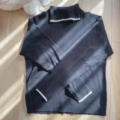 【しまむら】Choco タートルネックニット M 黒