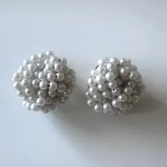 KENZO ホワイトパール　イヤリング