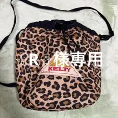 ☆KELTY☆ケルティドローストリングバッグ 巾着型 レオパード柄 軽量