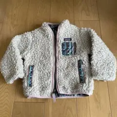 patagonia フリースジャケット 2T クリーム色