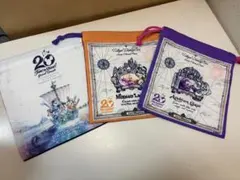 【新品未使用】ディズニーシー　20周年　巾着3枚セット　タイムトゥシャイン