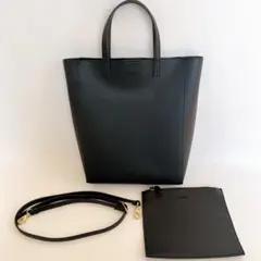 マッキントッシュフィロソフィー 2way レザートートバッグ ポーチ付