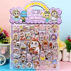 ラブブ3D立体シール２枚