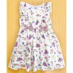 エニィファム　フルーツ　ワンピース　白　夏物　120