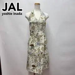 希少】JAL. inaba Yoshie. 地図プリントエプロン - メルカリ