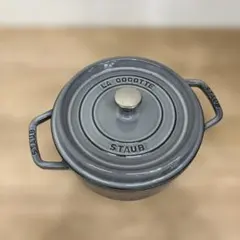 STAUB La Cocotte オーバル 両手鍋 グレーコットン使用品21cm - メルカリ
