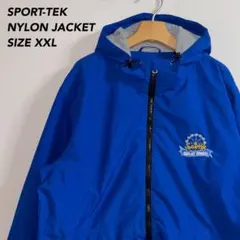 マ*ョ様 《刺繍ロゴ》SPORT-TEKナイロンジャケットフルジップパーカーサイ