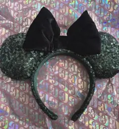 ダークグリーン ミッキー耳カチューシャ