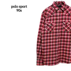 古着　ポロスポーツ　ラルフローレン　長袖シャツ　ウエスタンシャツ　ヴィンテージ