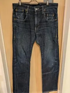 リーバイス502 W３４ L３２ ダークブルーストレートレッグデニム