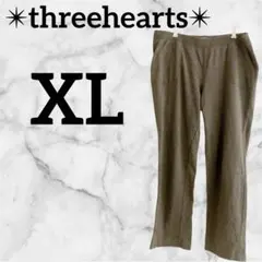 海外古着✨threehearts【XL】グレー カジュアルパンツ ポケット