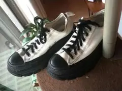 Converse All Star 厚底 スニーカー ホワイト ブラックのサムネイル
