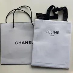 CHANEL CELINE ショップ袋 ショッパー紙袋2点セット