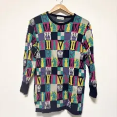 ANNA FRODI チェスモチーフ ニットセーター