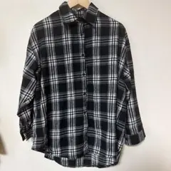 one way チェック柄長袖シャツ ワンサイズ