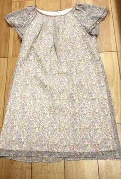 any sis 花柄 半袖 ひざ丈ワンピース