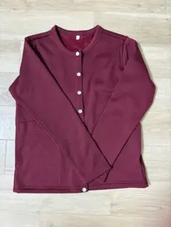 厚手　カーディガン　ボタン